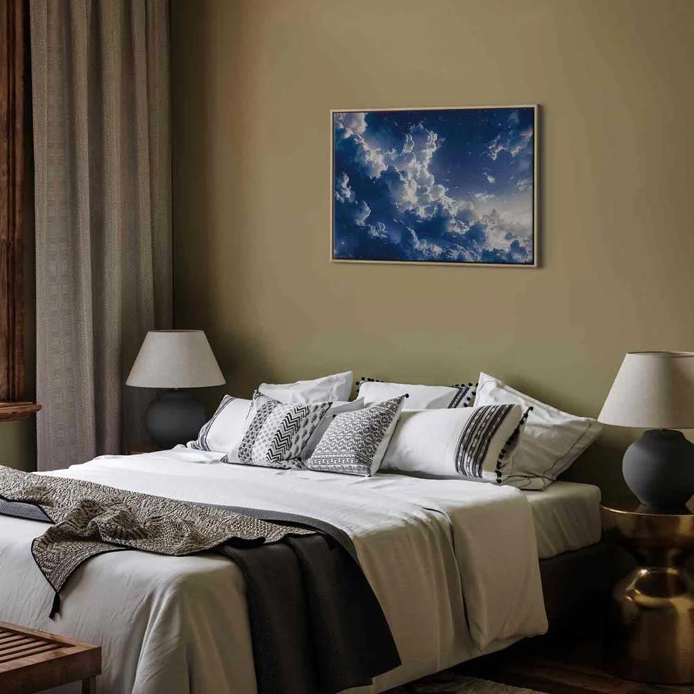 Artgeist Paveikslas - Starry Clouds and Delicate Light Over a Corner of the Sky