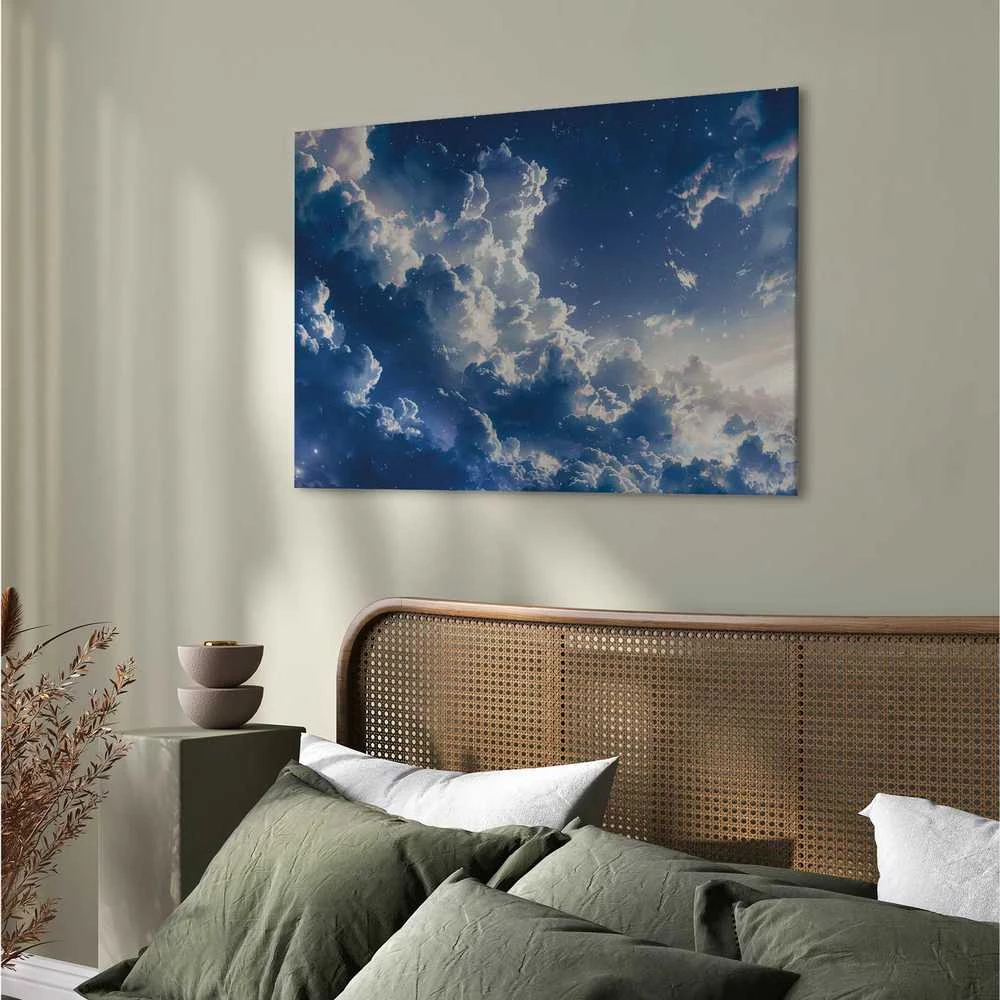 Artgeist Paveikslas - Starry Clouds and Delicate Light Over a Corner of the Sky