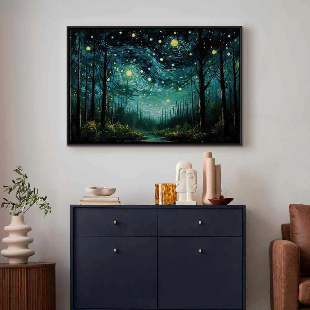Artgeist Paveikslas - Starry night - a contemporary version of Van Gogh's night sky