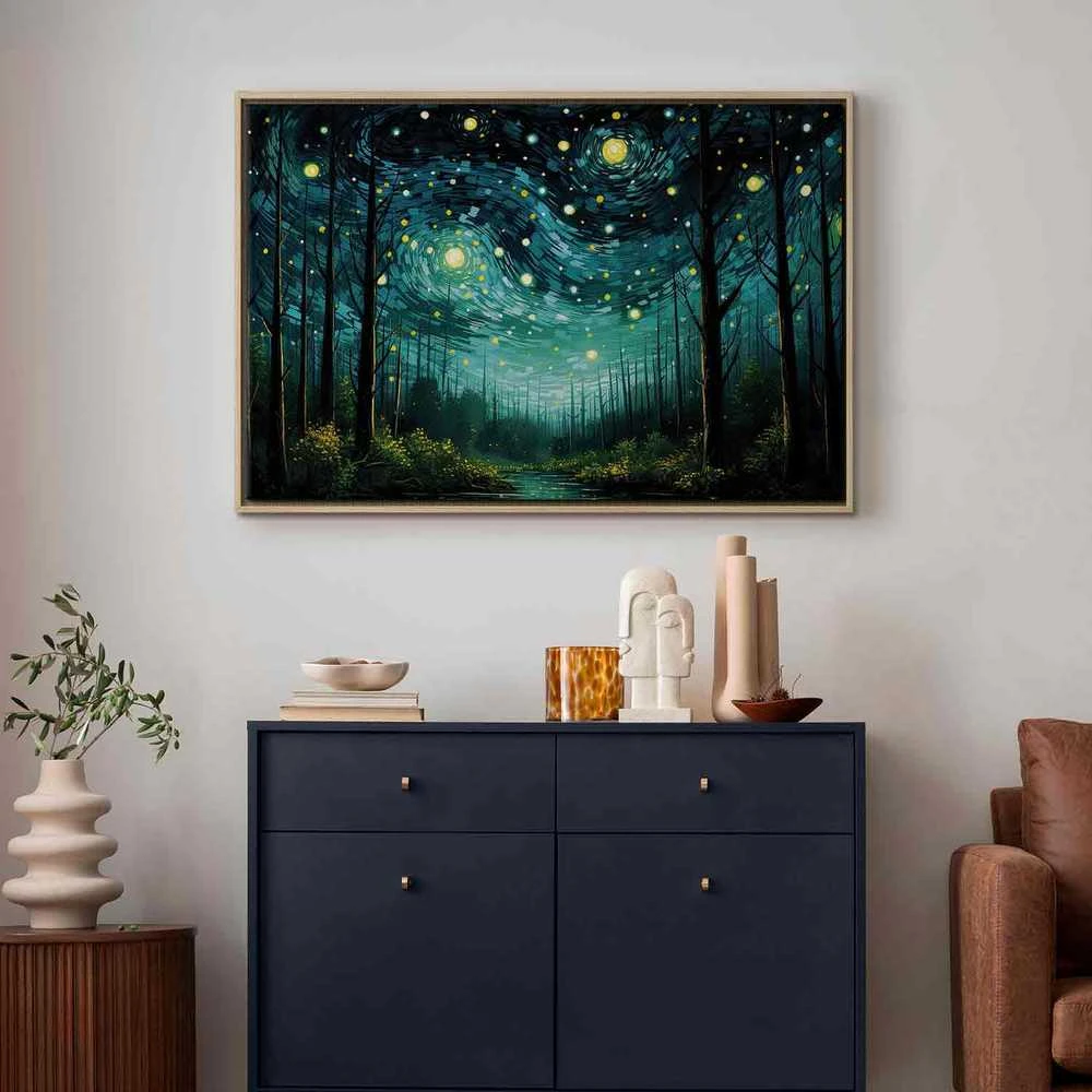 Artgeist Paveikslas - Starry night - a contemporary version of Van Gogh's night sky