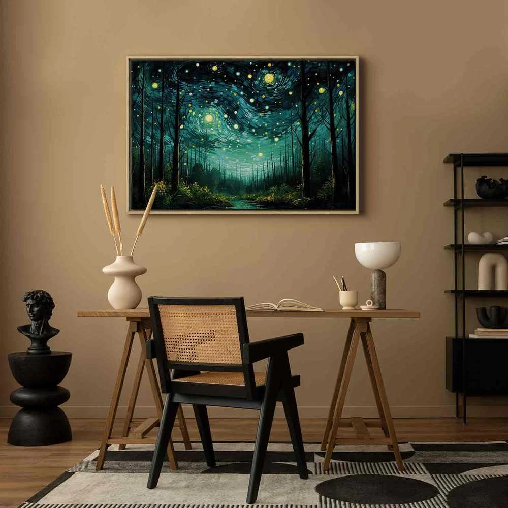 Artgeist Paveikslas - Starry night - a contemporary version of Van Gogh's night sky