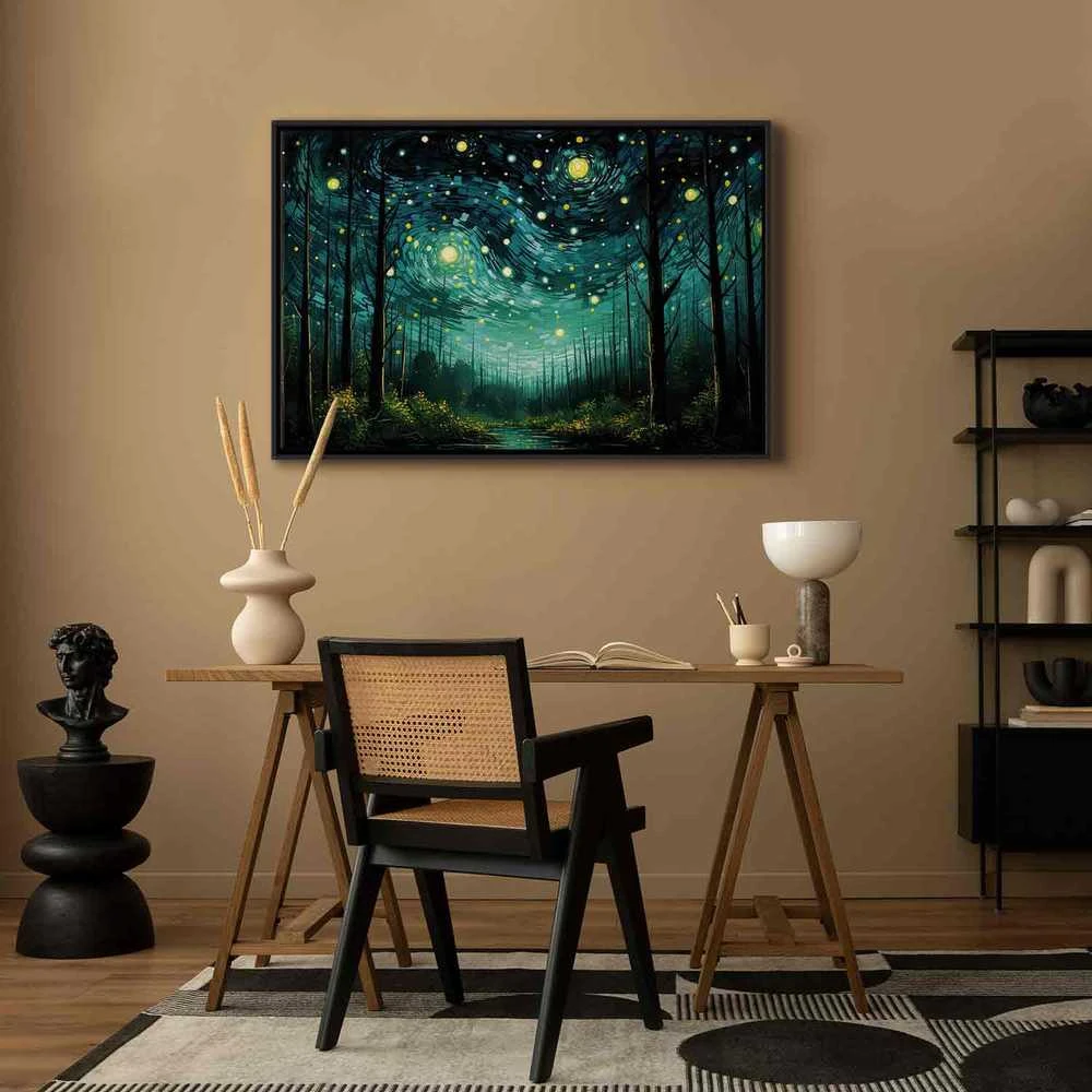 Artgeist Paveikslas - Starry night - a contemporary version of Van Gogh's night sky