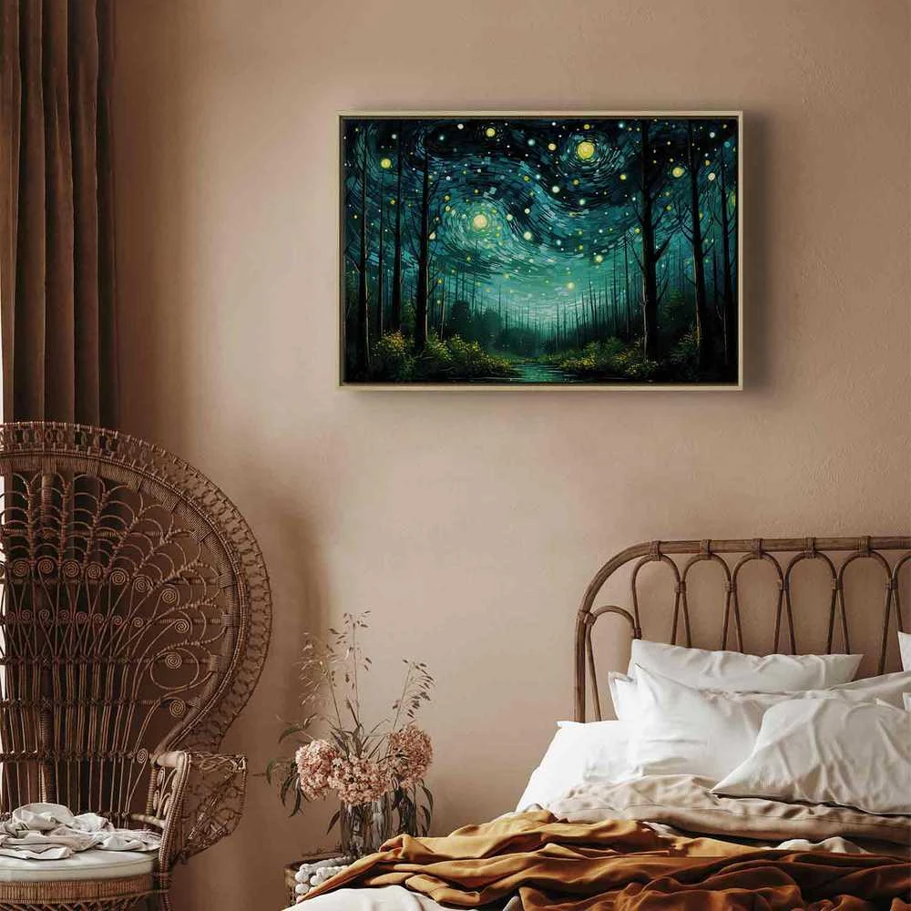 Artgeist Paveikslas - Starry night - a contemporary version of Van Gogh's night sky