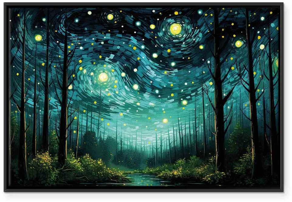Artgeist Paveikslas - Starry night - a contemporary version of Van Gogh's night sky