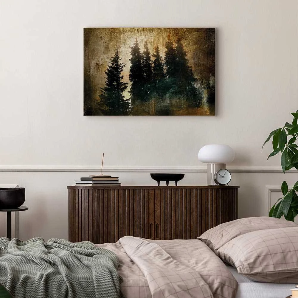 Artgeist Paveikslas - Stately Spruces (1 Part) Wide