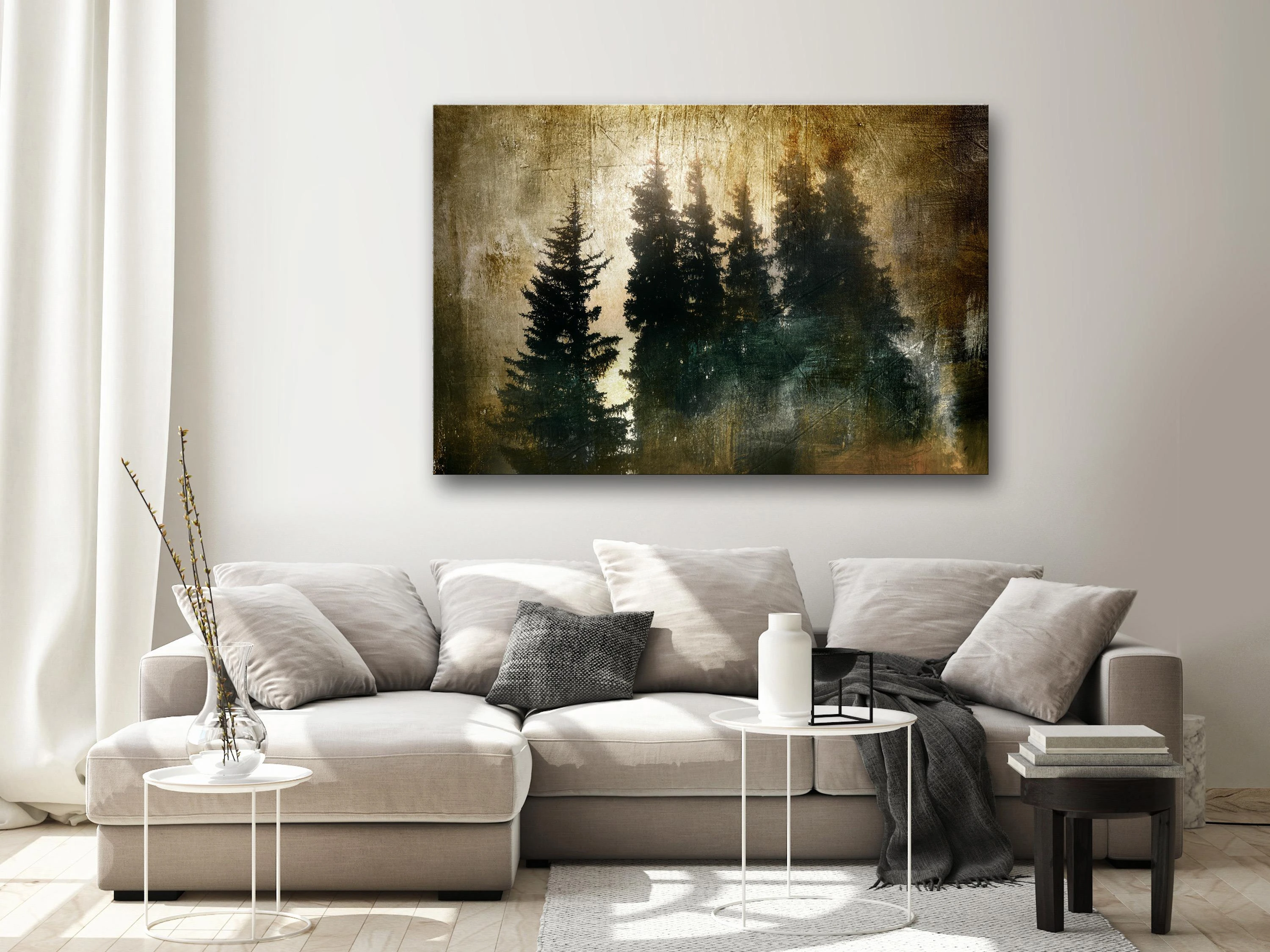 Artgeist Paveikslas - Stately Spruces (1 Part) Wide
