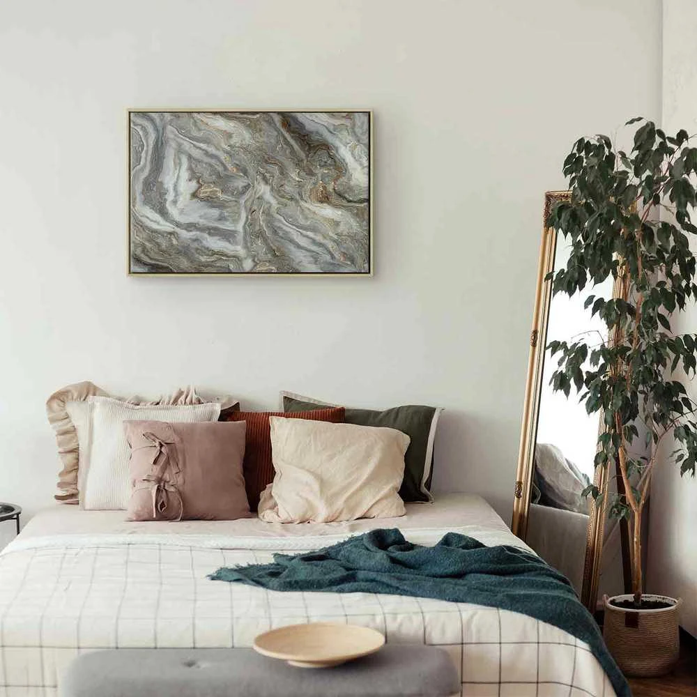 Artgeist Paveikslas - Stone abstractions – marble structures in neutral shades