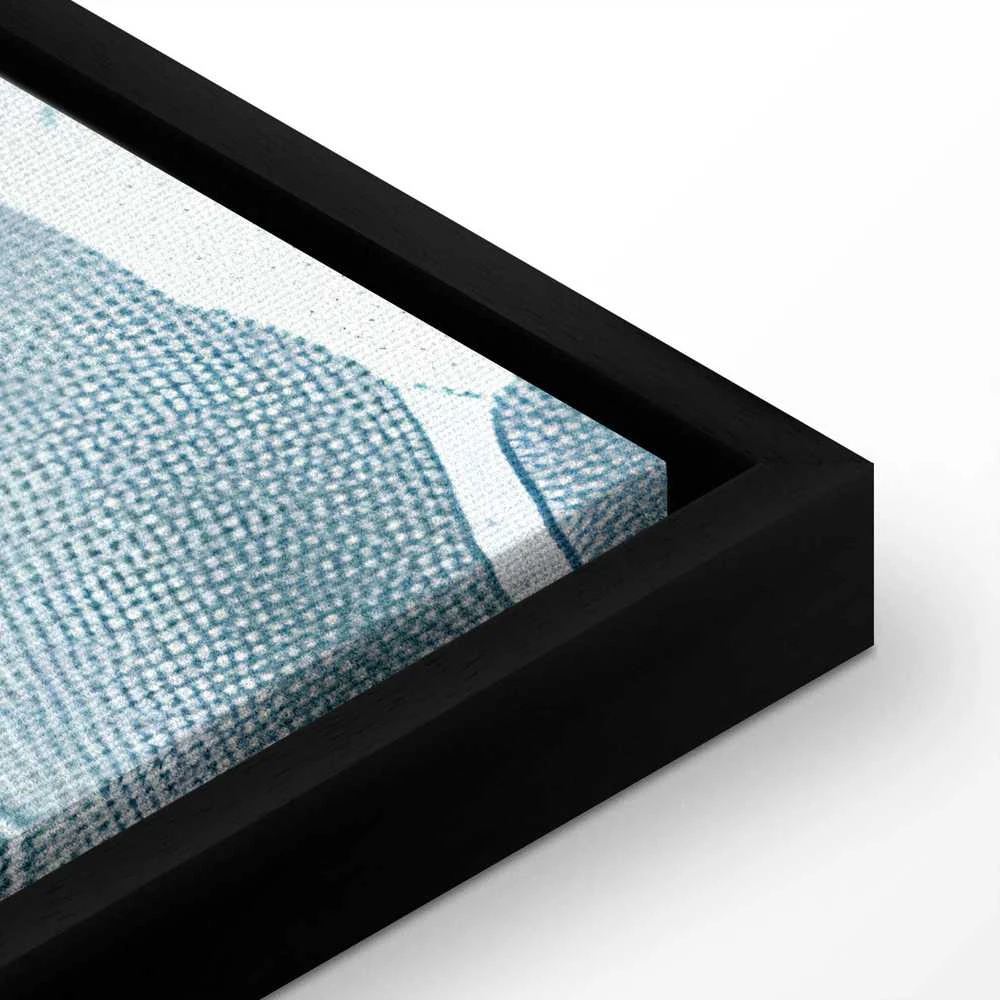 Artgeist Paveikslas - Stone Baroque Ornaments in Light Shades of Gray-Mėlyna