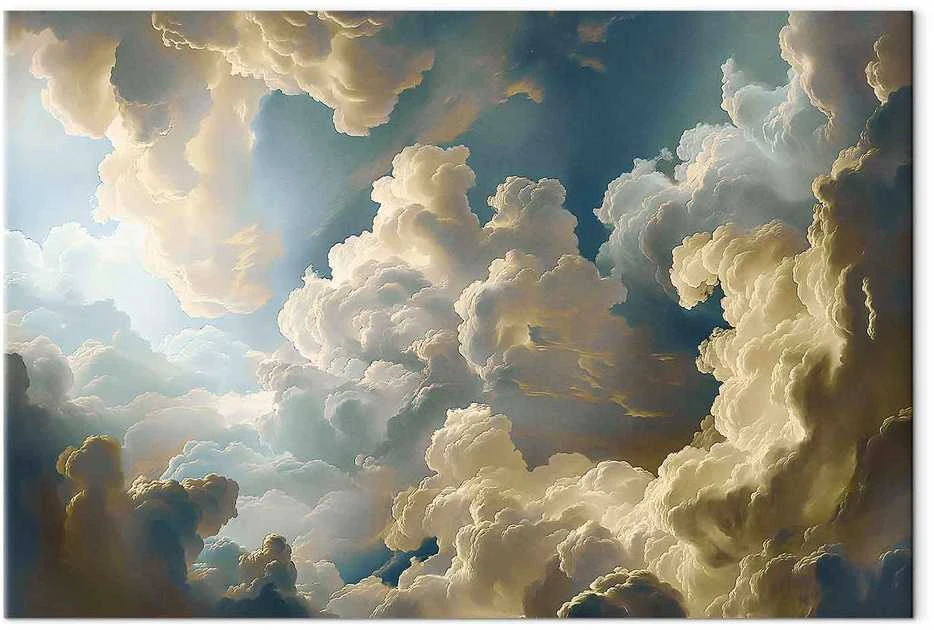 Artgeist Paveikslas - Sun and Shadows: A Theatrical Ekranas of Nature High Above the Earth