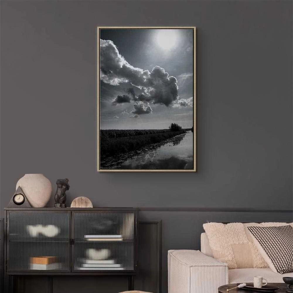 Artgeist Paveikslas - Sun Over Clouds (1-part) - Sky Reflection in Water Field