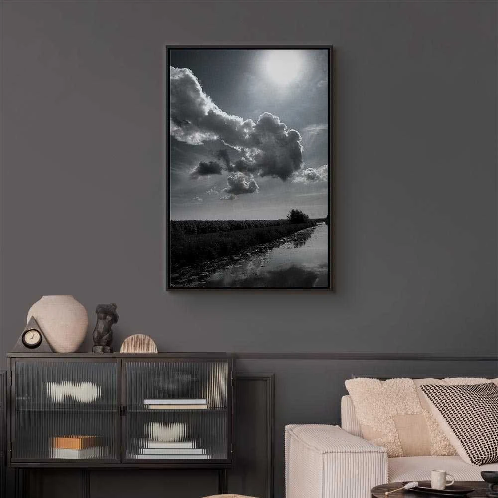 Artgeist Paveikslas - Sun Over Clouds (1-part) - Sky Reflection in Water Field