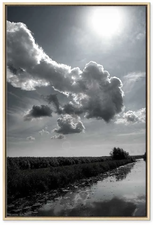 Artgeist Paveikslas - Sun Over Clouds (1-part) - Sky Reflection in Water Field