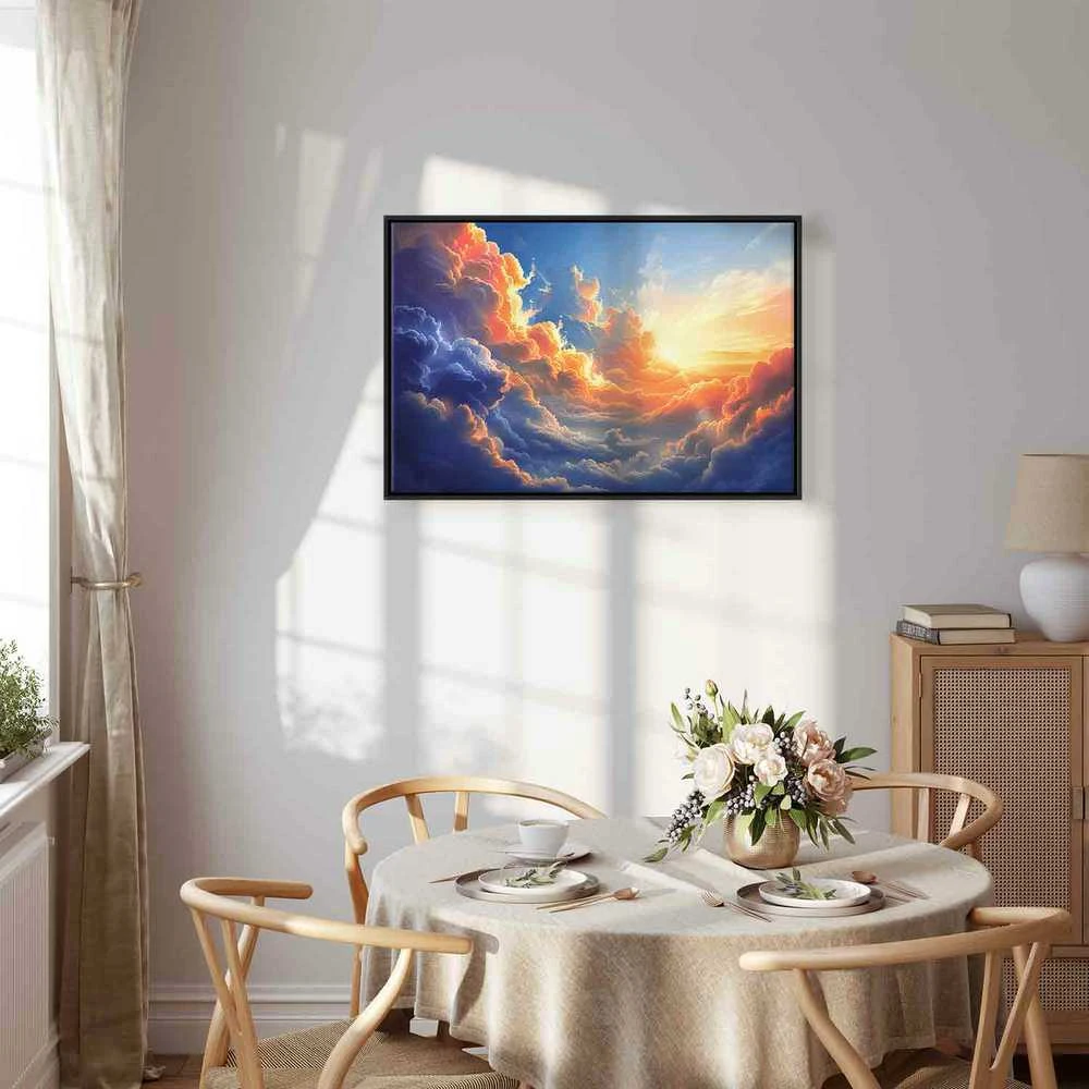 Artgeist Paveikslas - Sunset Over a Cloudy Sea: A Wonderful Symphony of Colors