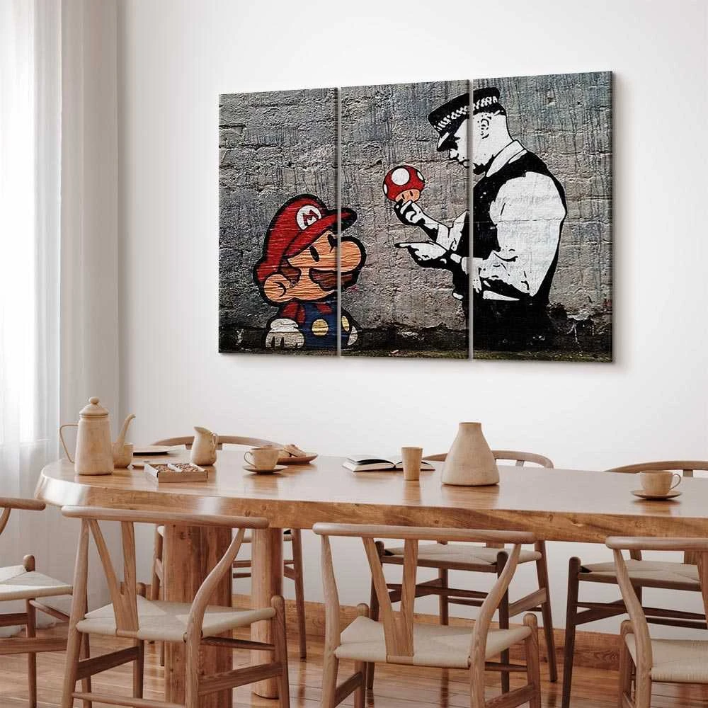 Artgeist Paveikslas - Super Mario Mushroom Cop by Banksy
