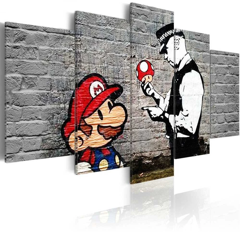 Artgeist Paveikslas - Super Mario Mushroom Cop (Banksy)