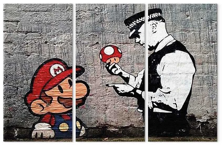 Artgeist Paveikslas - Super Mario Mushroom Cop by Banksy