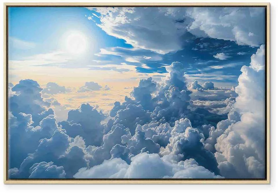 Artgeist Paveikslas - Symphony of Light: Sun and Clouds Collaborating on a Beautiful Sky