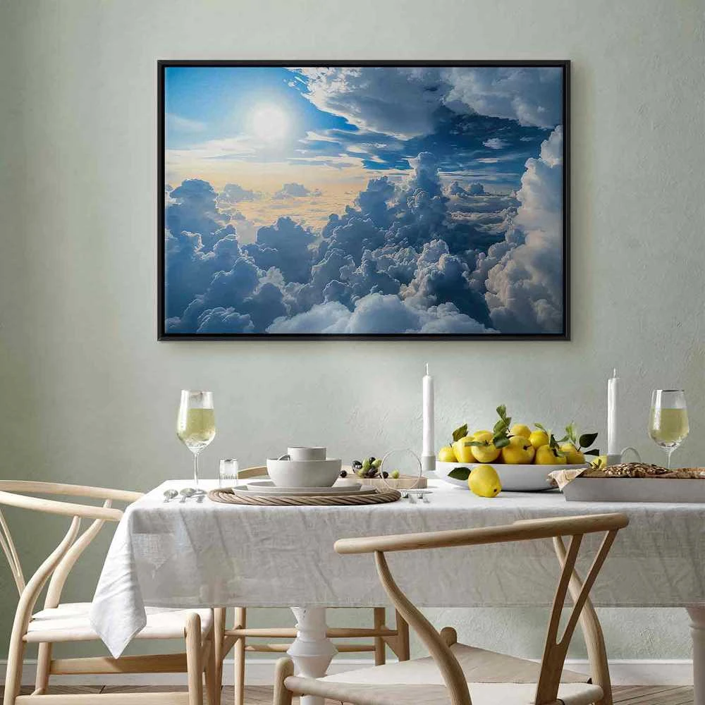 Artgeist Paveikslas - Symphony of Light: Sun and Clouds Collaborating on a Beautiful Sky