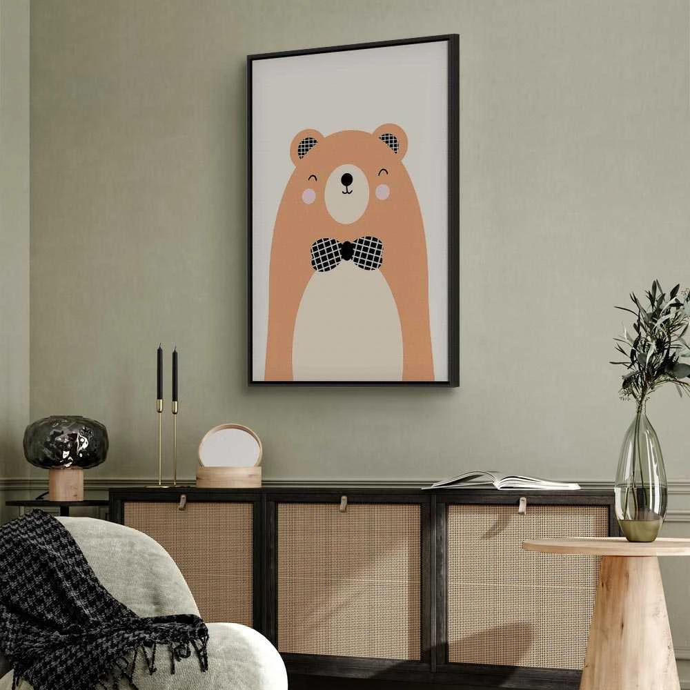 Artgeist Paveikslas - Teddy Bear in Bow Tie (1 Part) Vertical