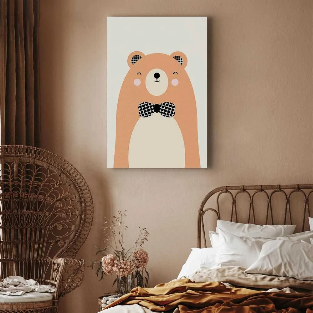 Artgeist Paveikslas - Teddy Bear in Bow Tie (1 Part) Vertical