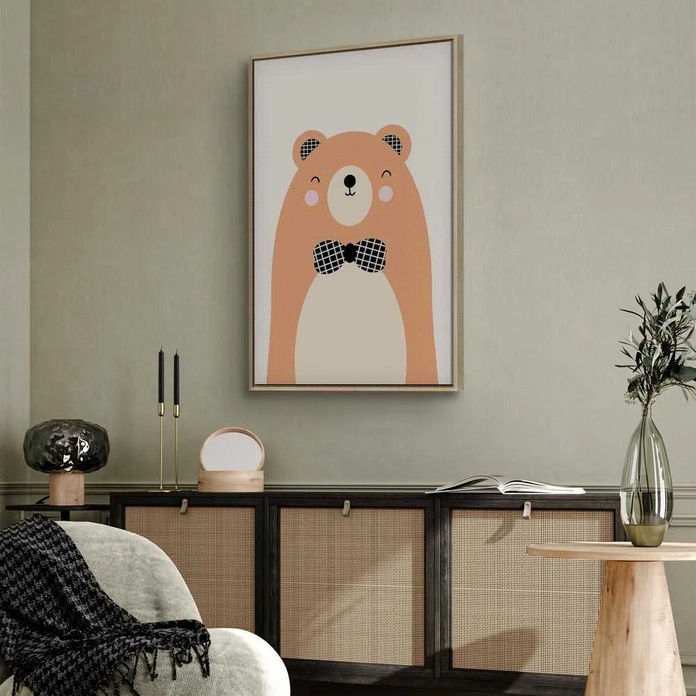 Artgeist Paveikslas - Teddy Bear in Bow Tie (1 Part) Vertical