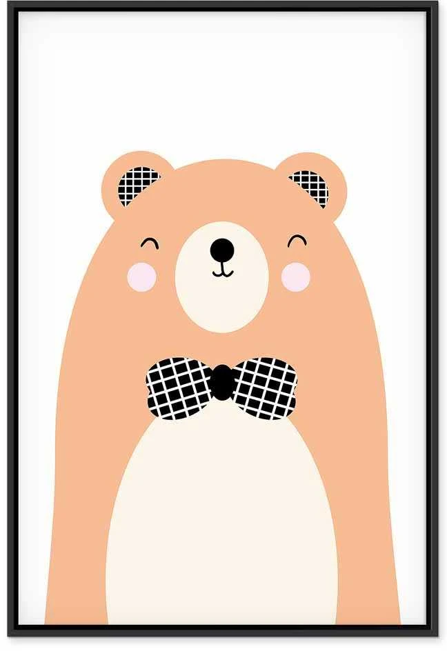 Artgeist Paveikslas - Teddy Bear in Bow Tie (1 Part) Vertical