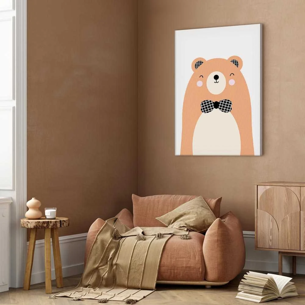 Artgeist Paveikslas - Teddy Bear in Bow Tie (1 Part) Vertical