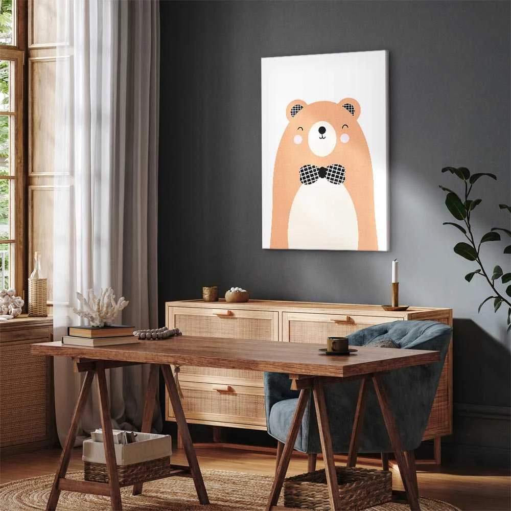 Artgeist Paveikslas - Teddy Bear in Bow Tie (1 Part) Vertical