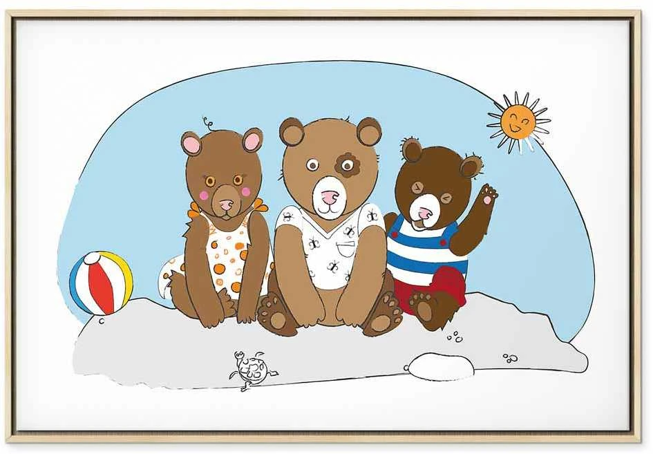 Artgeist Paveikslas - Teddy Bears on the Beach (1 Part) Wide