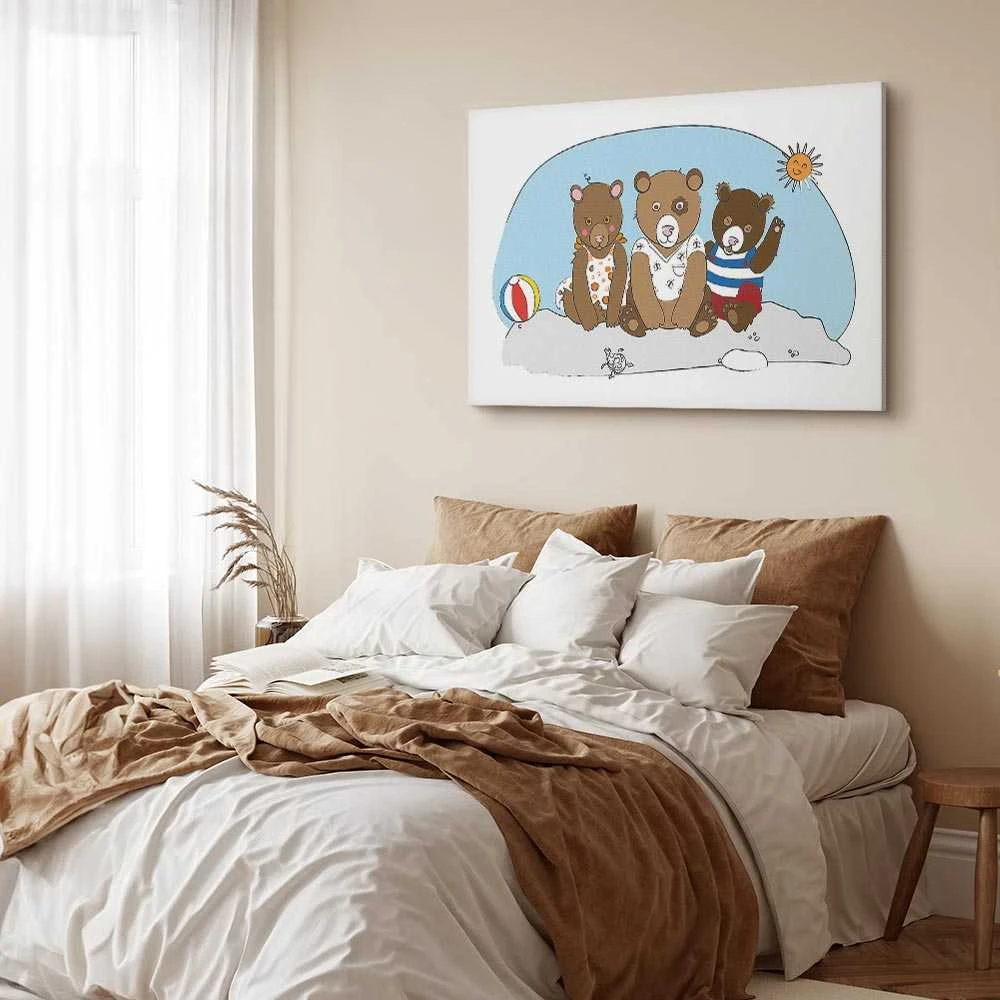 Artgeist Paveikslas - Teddy Bears on the Beach (1 Part) Wide
