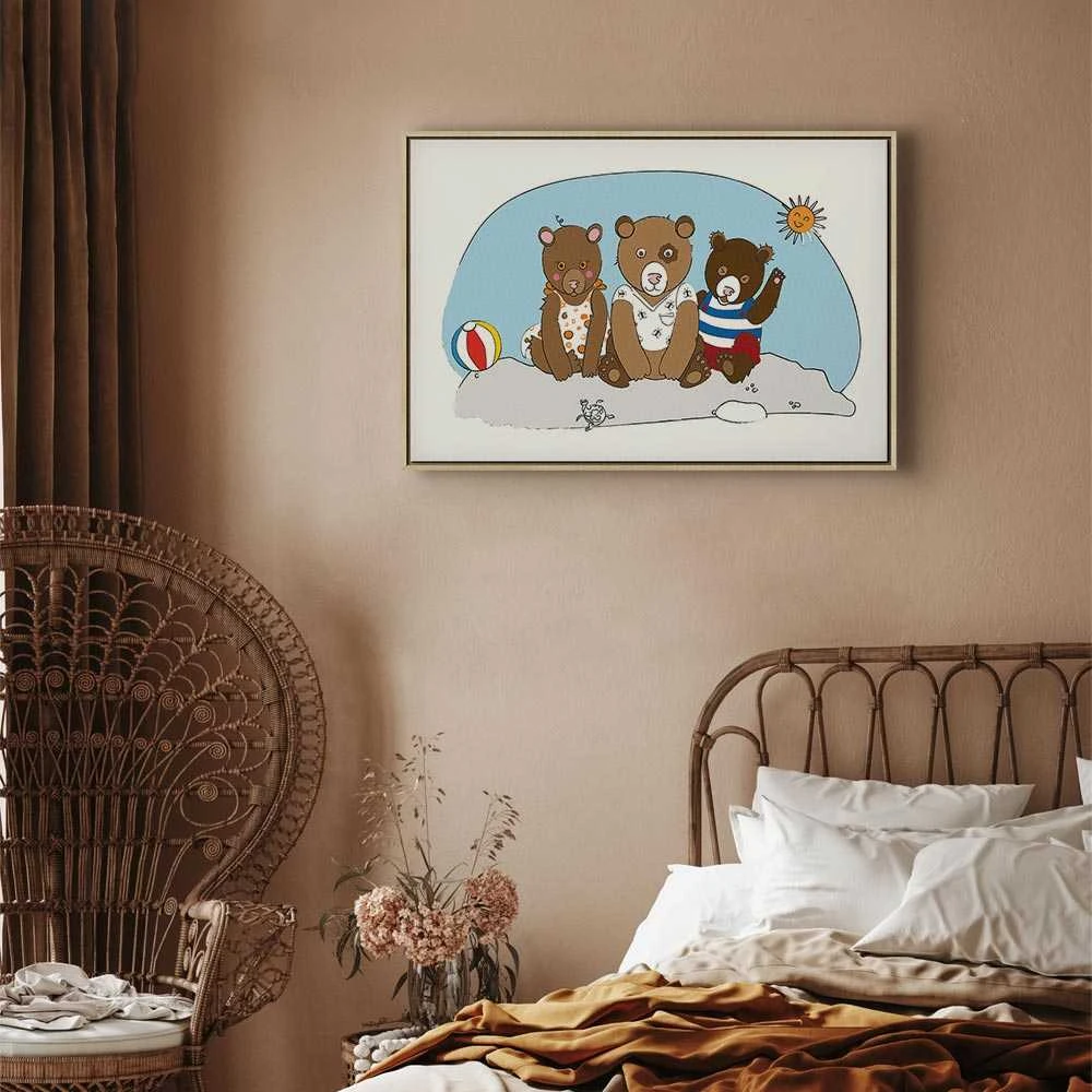 Artgeist Paveikslas - Teddy Bears on the Beach (1 Part) Wide