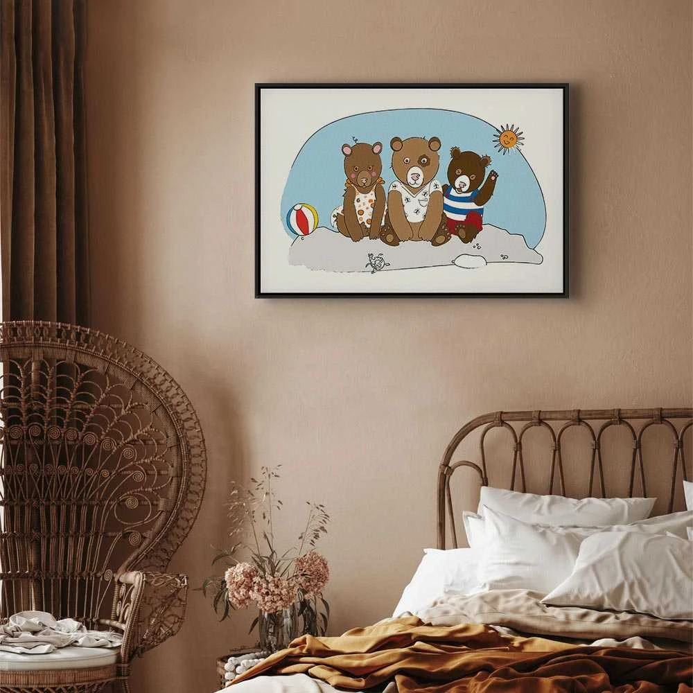Artgeist Paveikslas - Teddy Bears on the Beach (1 Part) Wide