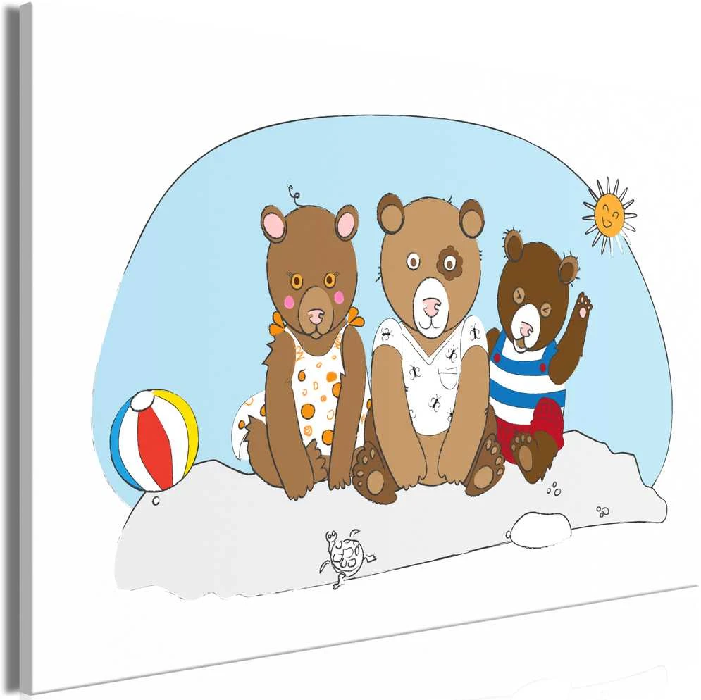 Artgeist Paveikslas - Teddy Bears on the Beach (1 Part) Wide