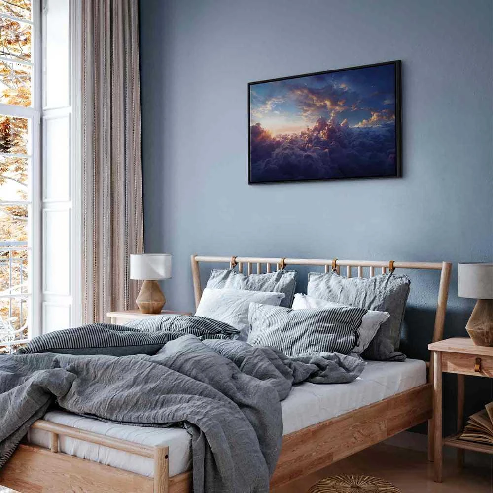 Artgeist Paveikslas - The Sun in Hiding: The Golden Face of the Sky Over a Cloudy Sea