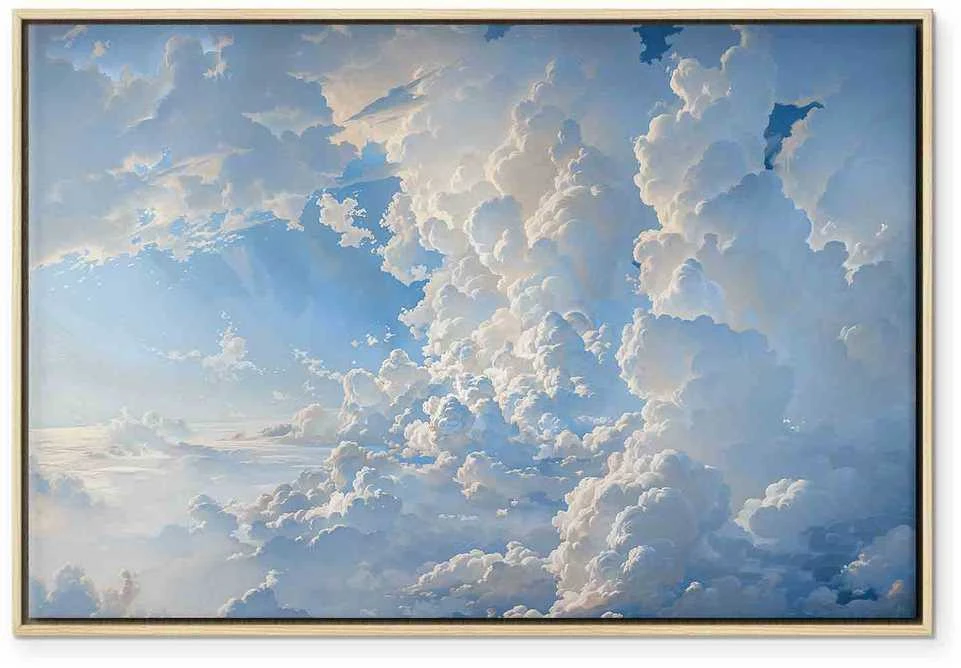 Artgeist Paveikslas - The Sun Revealing the Secrets of the Clouds: Spectacular Images in the Sky