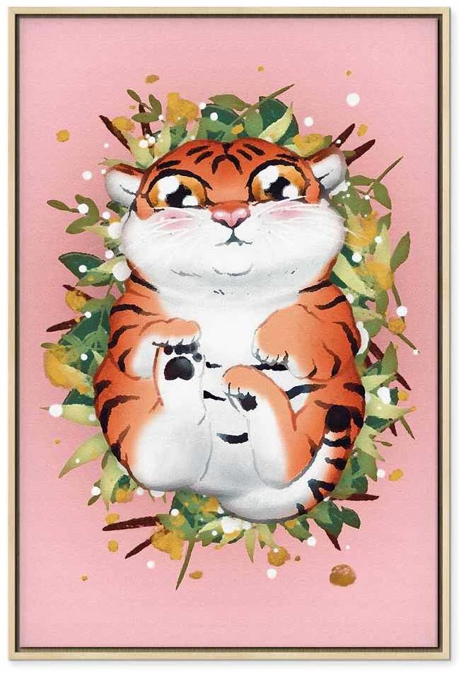 Artgeist Paveikslas - Tigger on the Grass (1 Part) Vertical