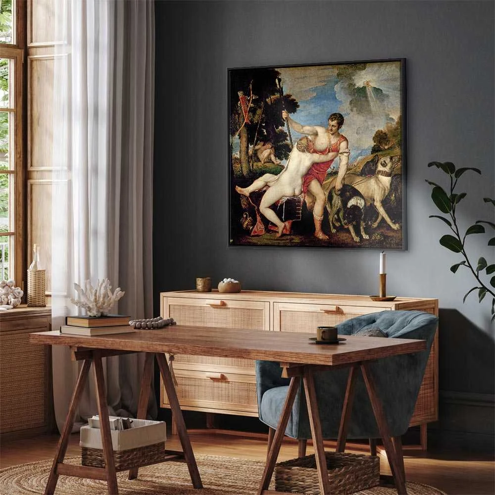 Artgeist Paveikslas - Titian – Venus and Adonis