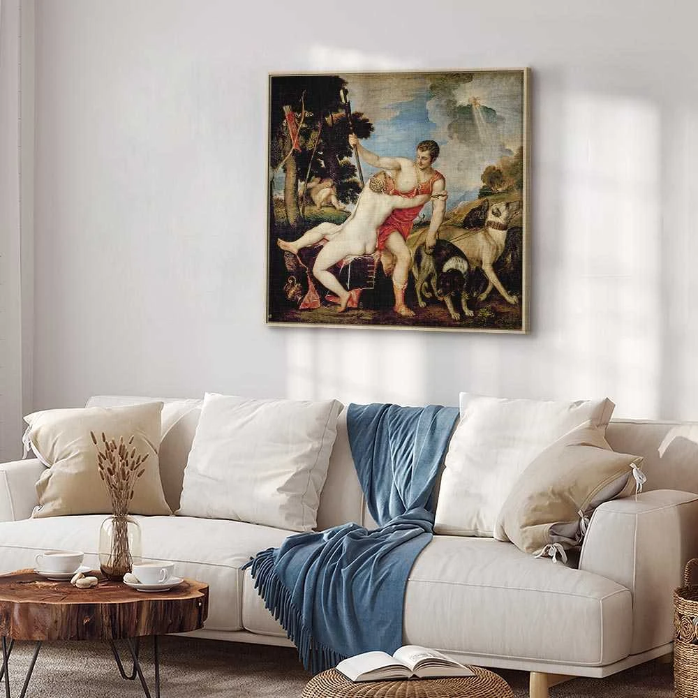 Artgeist Paveikslas - Titian – Venus and Adonis