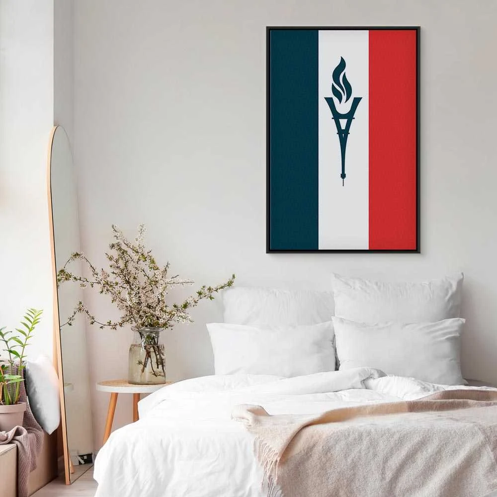 Artgeist Paveikslas - Torch Against the Backdrop of the French Flag