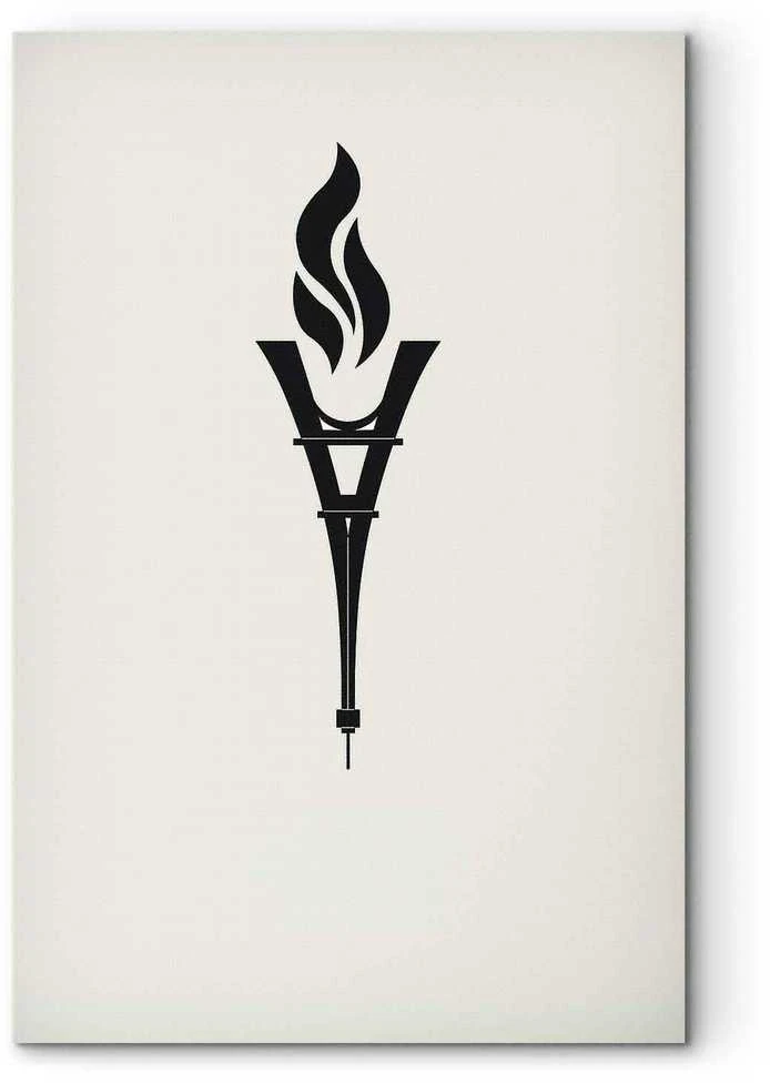 Artgeist Paveikslas - Torch Shaped Like an Inverted Eiffel Tower