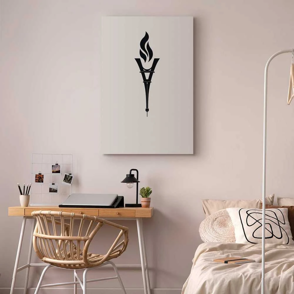 Artgeist Paveikslas - Torch Shaped Like an Inverted Eiffel Tower