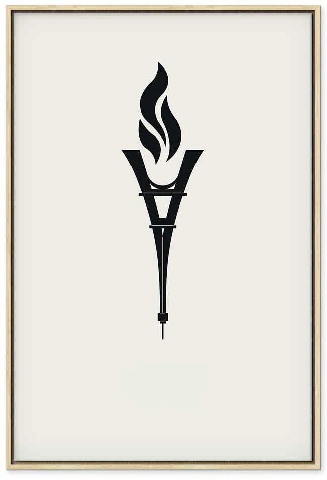 Artgeist Paveikslas - Torch Shaped Like an Inverted Eiffel Tower