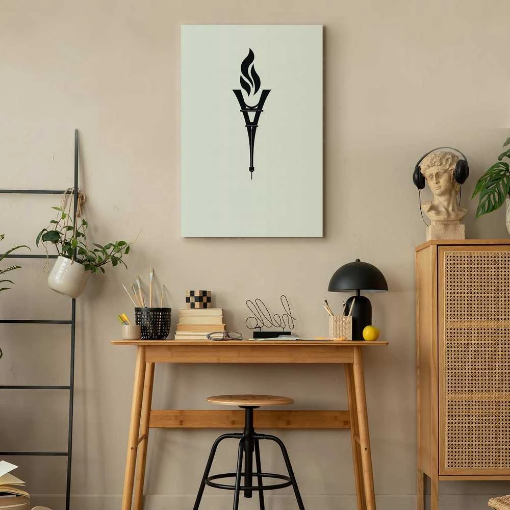 Artgeist Paveikslas - Torch Shaped Like an Inverted Eiffel Tower