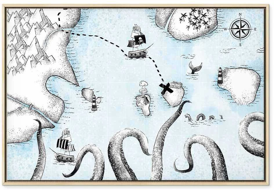 Artgeist Paveikslas - Treasure Map (1 Part) Wide