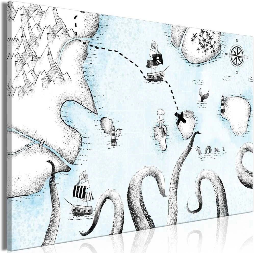 Artgeist Paveikslas - Treasure Map (1 Part) Wide