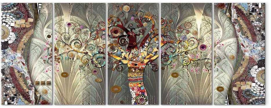 Artgeist Paveikslas - Tree of Life (5 Parts) Narrow
