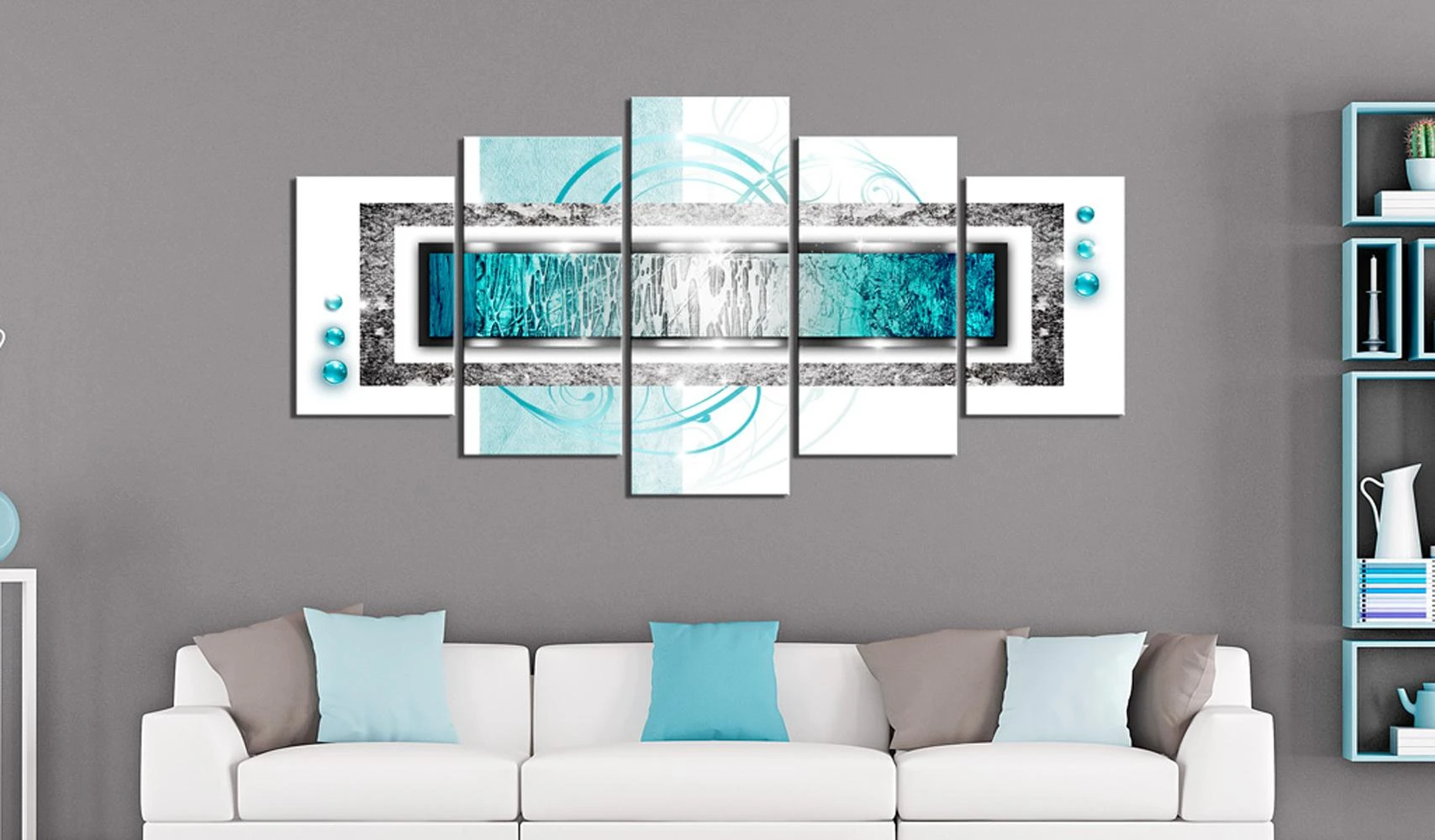 Artgeist Paveikslas - Turquoise blizzard