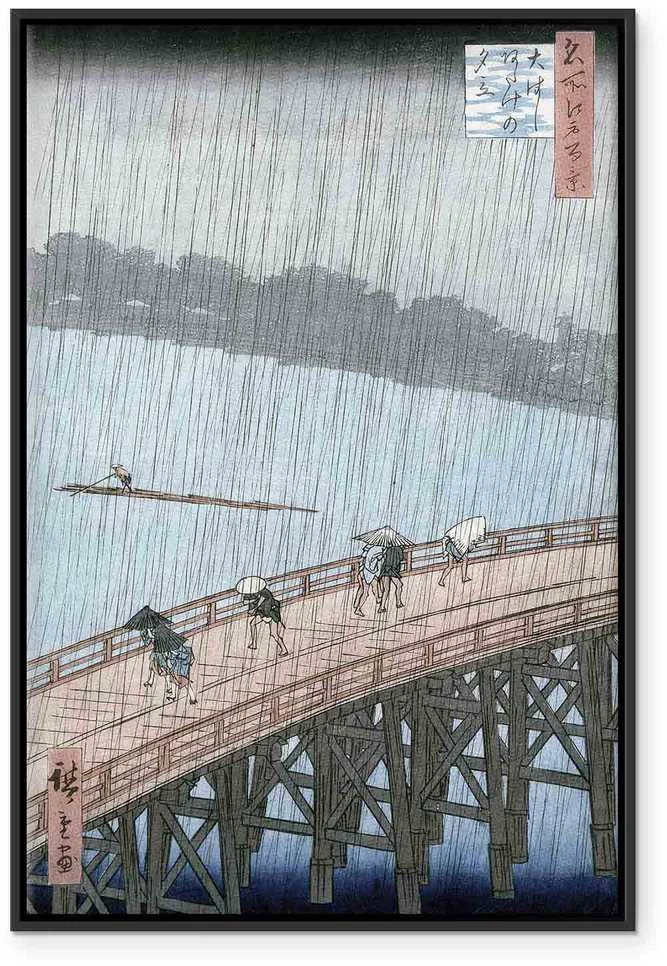 Artgeist Paveikslas - Utagawa Hiroshige – Sudden Shower over Shin-Ohashi Bridge and Atake