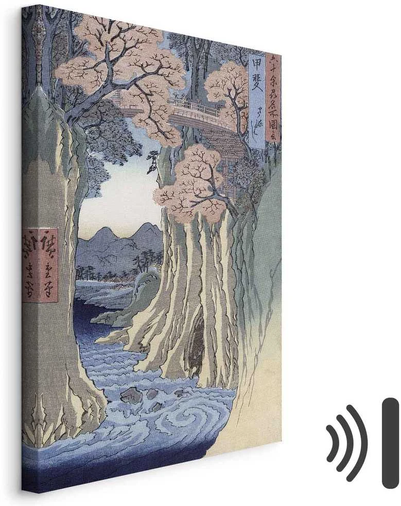 Artgeist Paveikslas - Utagawa Hiroshige – The monkey bridge in the Kai province