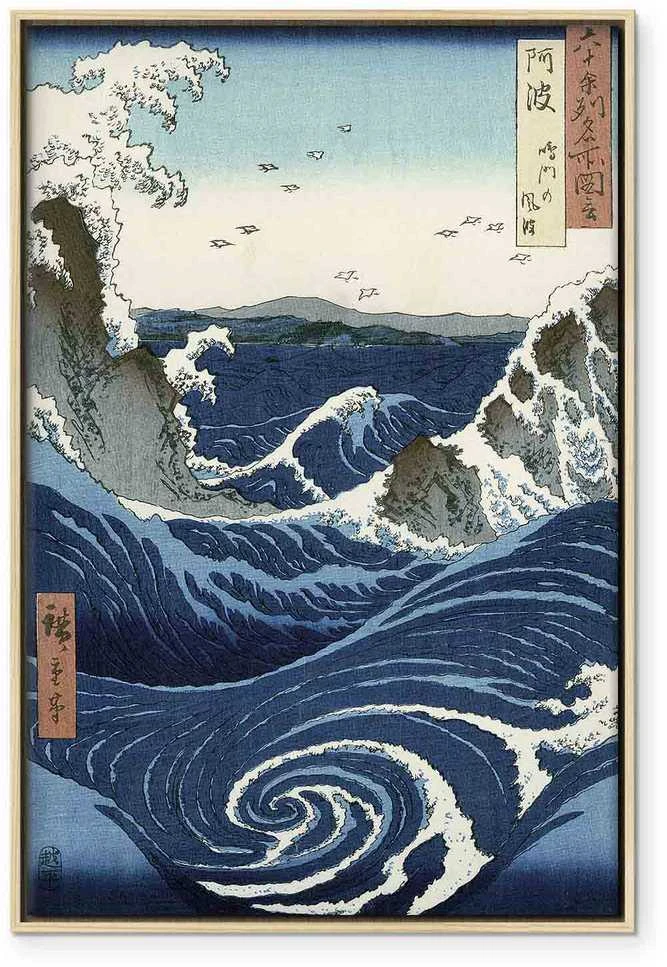 Artgeist Paveikslas - Utagawa Hiroshige – View of the Naruto whirlpools at Awa